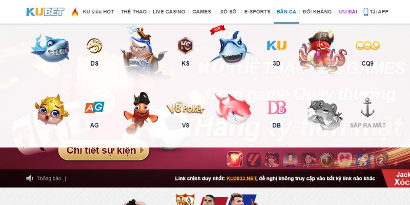 AG bắn cá với những ưu điểm nổi bật tại Kubet